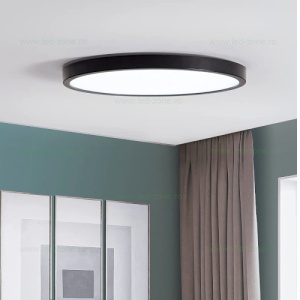 Panou LED 100W D-60cm Aplicat Negru RGB-CCT cu Telecomanda - Img 5