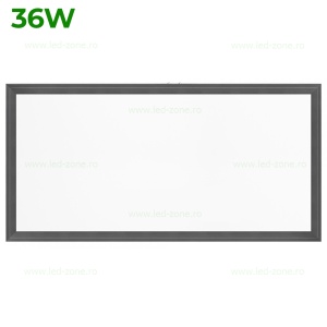 Panou LED 36W 60x30cm Aplicat Negru Backlight - Img 1