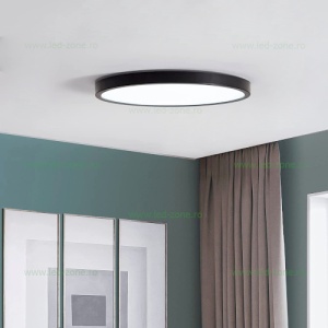 Panou LED 50W D-40cm Aplicat Negru RGB-CCT cu Telecomanda - Img 6