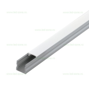 Profil Aluminiu Aplicat Dispersor Mat 2M 12MM LZ9892 - Img 2
