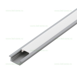 Profil Aluminiu Incastrat Dispersor Mat 2M 12MM LZ9897 - Img 2