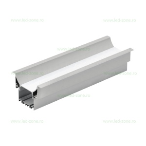 Profil Aluminiu Incastrat Dispersor Mat 2M 34MM LZ9900 - Img 2