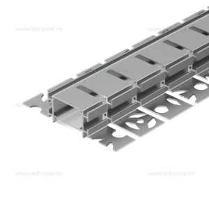 Profil Aluminiu Incastrat Sub Tencuiala 3M Flexibil 2 Directii 10MM