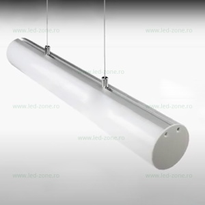 Profil Aluminiu Suspendat Dispersor Mat Cilindru 1M 30MM - Img 3