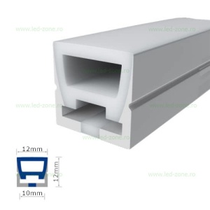 Profil Flexibil Aplicat Silicon Mat 12x12mm  - Img 4