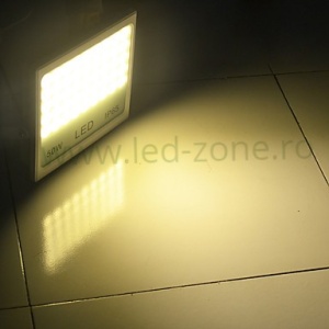 Proiector LED 50W 220V Slim Alb - Img 3