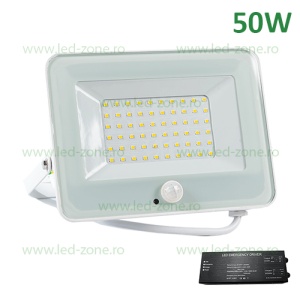 Proiector LED 50W Senzor VEGA Alb Emergenta - Img 1