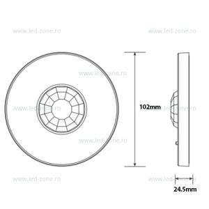 Senzor Miscare Plat 360 Grade 800W - Img 2