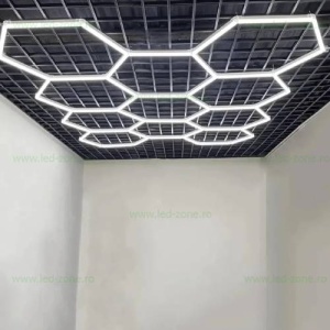 Set 11 Hexagoane LED Honeycomb 276W Tuburi 440mm - Img 3