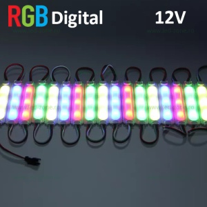 Set 20 Module LED 3xSMD5050 RGB Digital 12V LZ2131 - Img 1