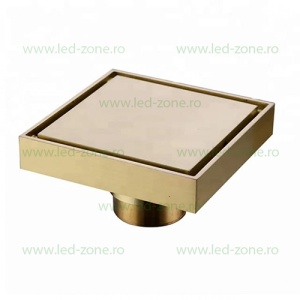 Sifon De Pardoseala Cu Sistem Antimiros Auriu LZ8764FG