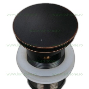 Sifon Lavoar Cu Prea Plin Negru Antichizat LZ80129H2 - Img 1