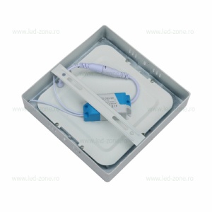 Spot LED 12W Patrat Alb Aplicat - Img 2