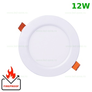 Spot LED 12W Rotund Alb Ignifug - Img 1