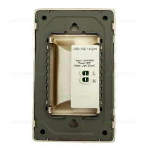 Spot LED 1W Dreptunghiular Auriu Trepte Senzor LZ4733 - Img 3
