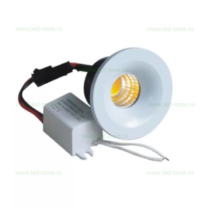 Spot LED 3W COB Mini Rotund Alb A1005 - Img 2