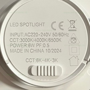 Spot LED 6W COB Rotund Mobil CCT - Img 4
