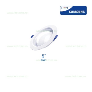 Spot LED 9W Rotund Alb Saturn Chip Samsung - Img 2