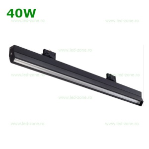 Spot LED Magazin 40W Liniar 4 Contacte Negru
