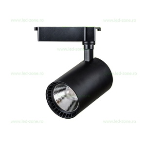 Spot LED Magazin Sina 10W COB Negru Cilindric