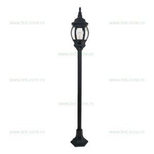 Stalp LED Gradina E27 Negru JAMES 1.33 - Img 1