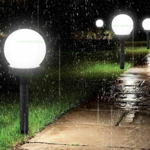 Stalp LED Gradina Solar Glob Mat D100mm - Img 4