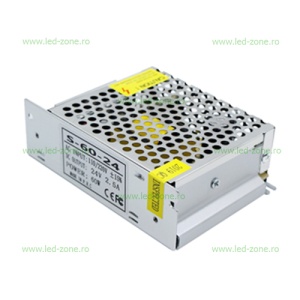 Sursa Alimentare Banda LED 24V 60W Carcasa Metal - Img 2