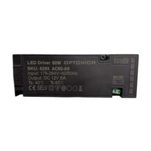 Sursa Slim 12V 60W Pentru Iluminat Banda LED Rafturi cu Senzor LZ4373