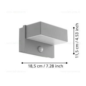 Aplica LED 2x6W Exterior Senzor Miscare AZZINANO - Img 7