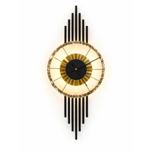 Aplica LED 36W cu Ceas Neagra LZ285-1