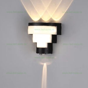 Aplica LED 9W Exterior Neagra LZ306-3 - Img 2