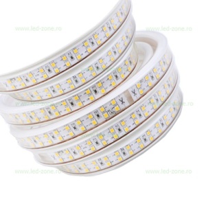Banda LED 2835 180 SMD/ML Furtun Silicon 220V - Img 1