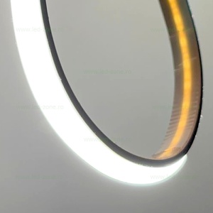 Banda LED COB 220V Alba Slim Silicon Mat Autoadeziva Taiere 10cm - Img 4