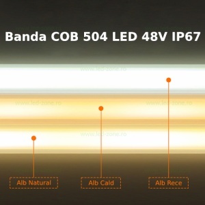 Banda LED COB 504 LED/ML Submersibila 48V Rola 20m - Img 3