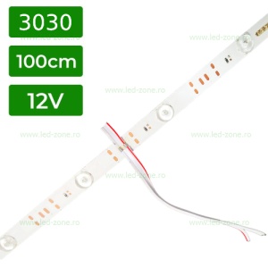 Banda Rigida 12 Module LED 3030 cu Lupa 12V - Img 1