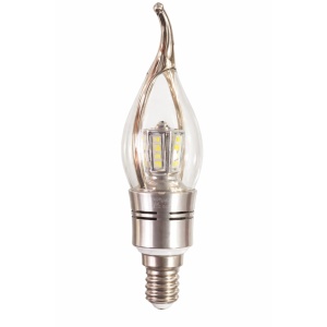 Bec LED E14 7W Flacara Transparent