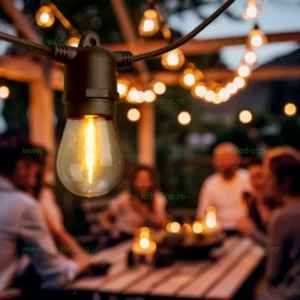 Bec LED E27 1W Filament Para Clar ST45