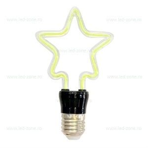 Bec LED E27 4W Decorativ Stea
