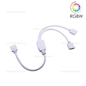 Conector Alimentare Banda LED RGBW 12V 2 Iesiri