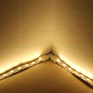 Conector Imbinare 2 Contacte Unghi 90 Banda LED 12V 10mm