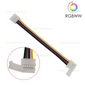 Conector Imbinare 6 Fire Banda LED SMD 5050 12V RGBWW - Img 1