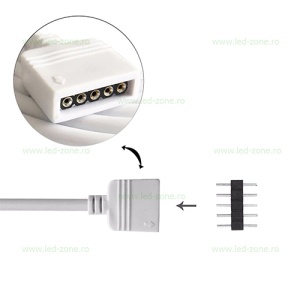 Conector Prelungire Banda LED RGBW 12V 5m - Img 2