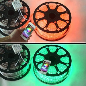 Controller Banda LED RGB 220V 750W Bluetooth Telecomanda IR Alba - Img 4