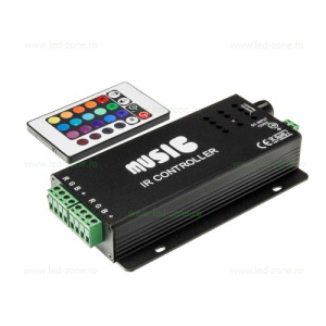 Controller Muzical Banda LED RGB 18A 216W Telecomanda IR