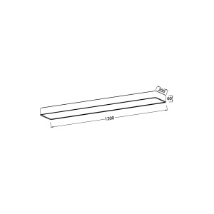 Corp Iluminat LED 45W Lemn 120cm CCT - Img 3
