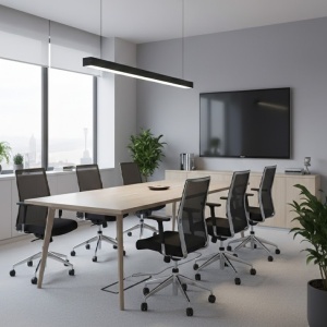 Corp Iluminat LED 55W Negru 118cm Suspendat OFFICE - Img 2