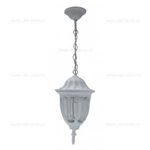 Felinar Iluminat Exterior Suspendat Alb LZ3250