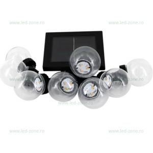 Ghirlanda LED Gradina Solara 3M 8 Becuri