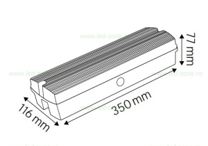Indicator LED 4.5W Exit cu Autocolant HENRY - Img 3
