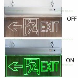 Indicator LED Exit Stanga Acril - Img 3